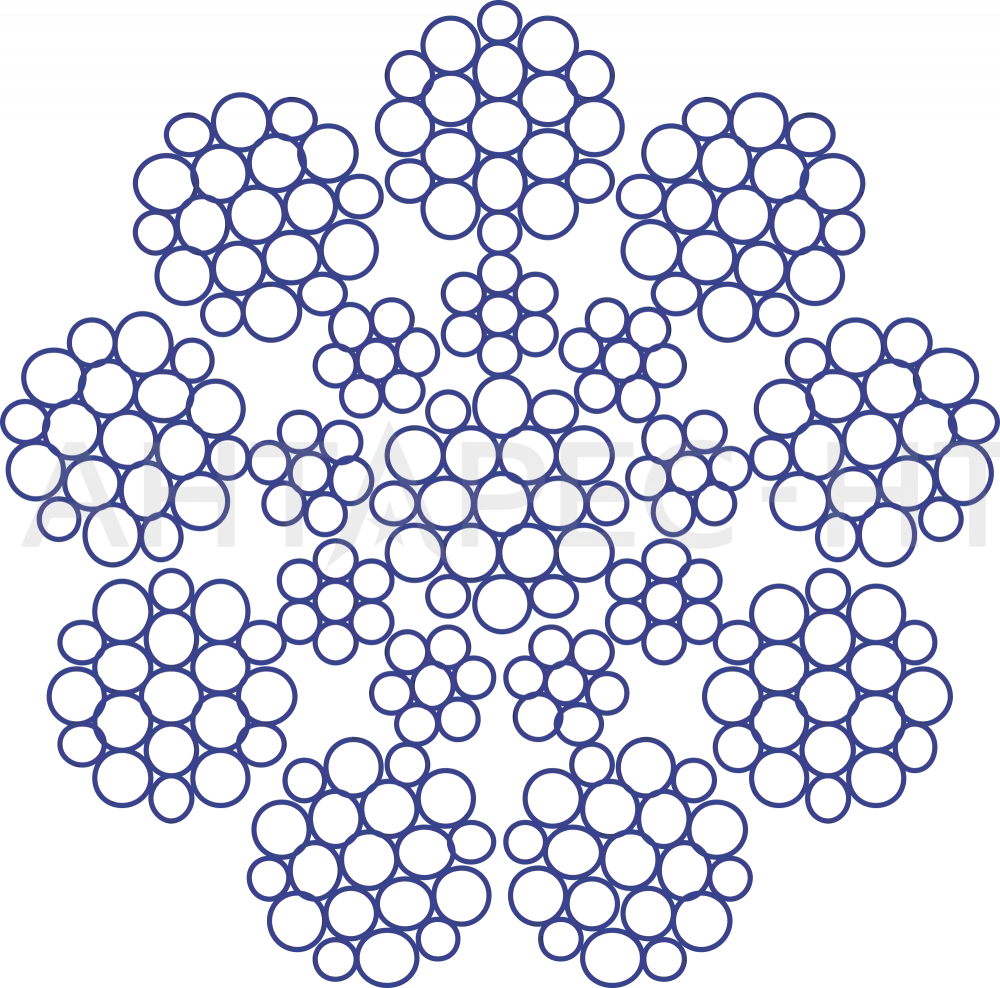 Тяговый канат 9×19W-IWRC Тяговый канат 9×19W-IWRC