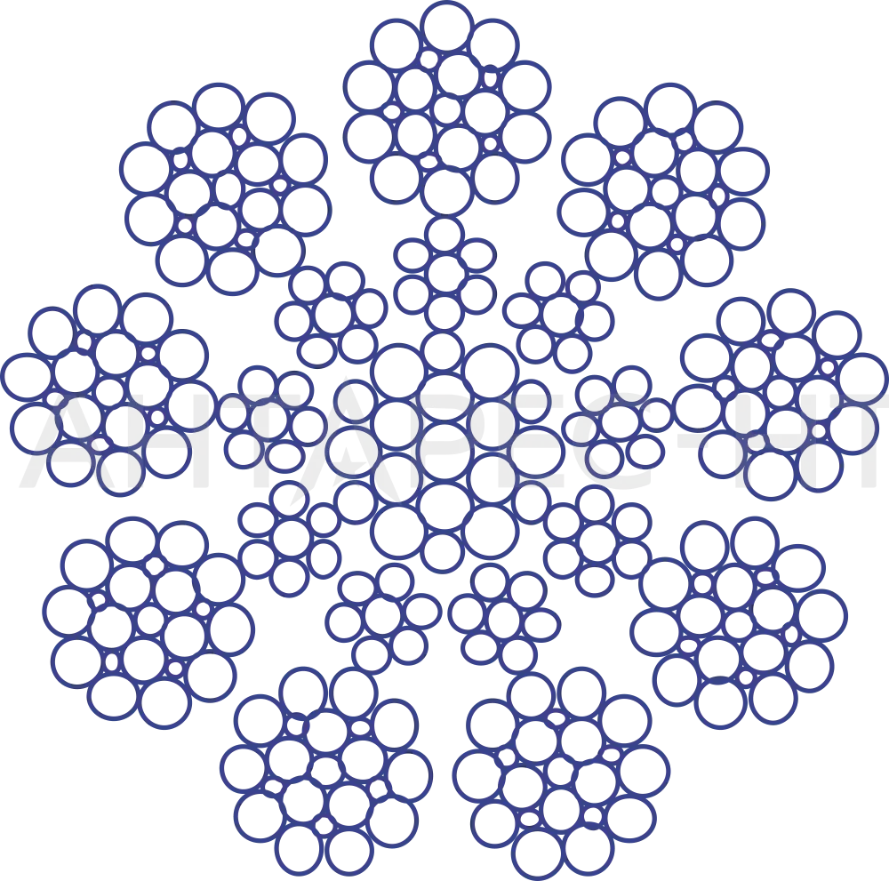 Тяговый канат 9×21F-IWRC Тяговый канат 9×21F-IWRC