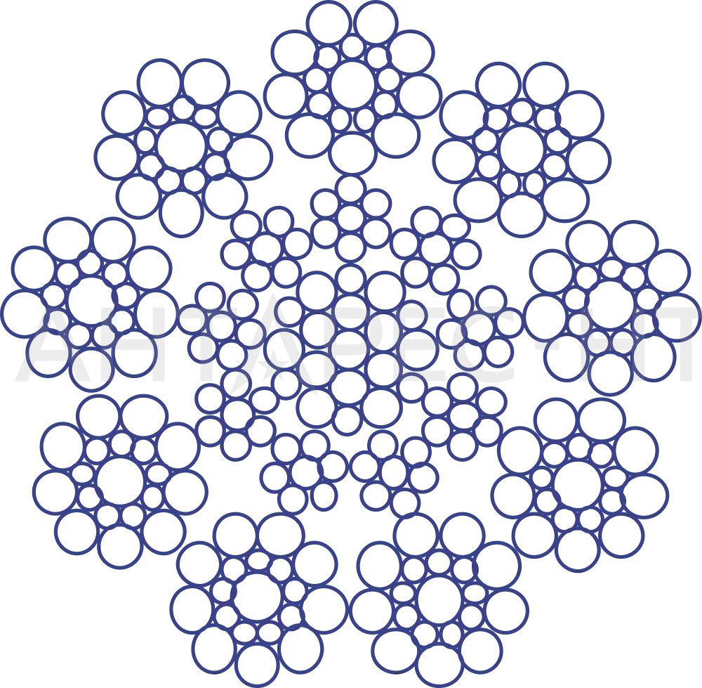 Тяговый канат 9×19S-IWRC Тяговый канат 9×19S-IWRC