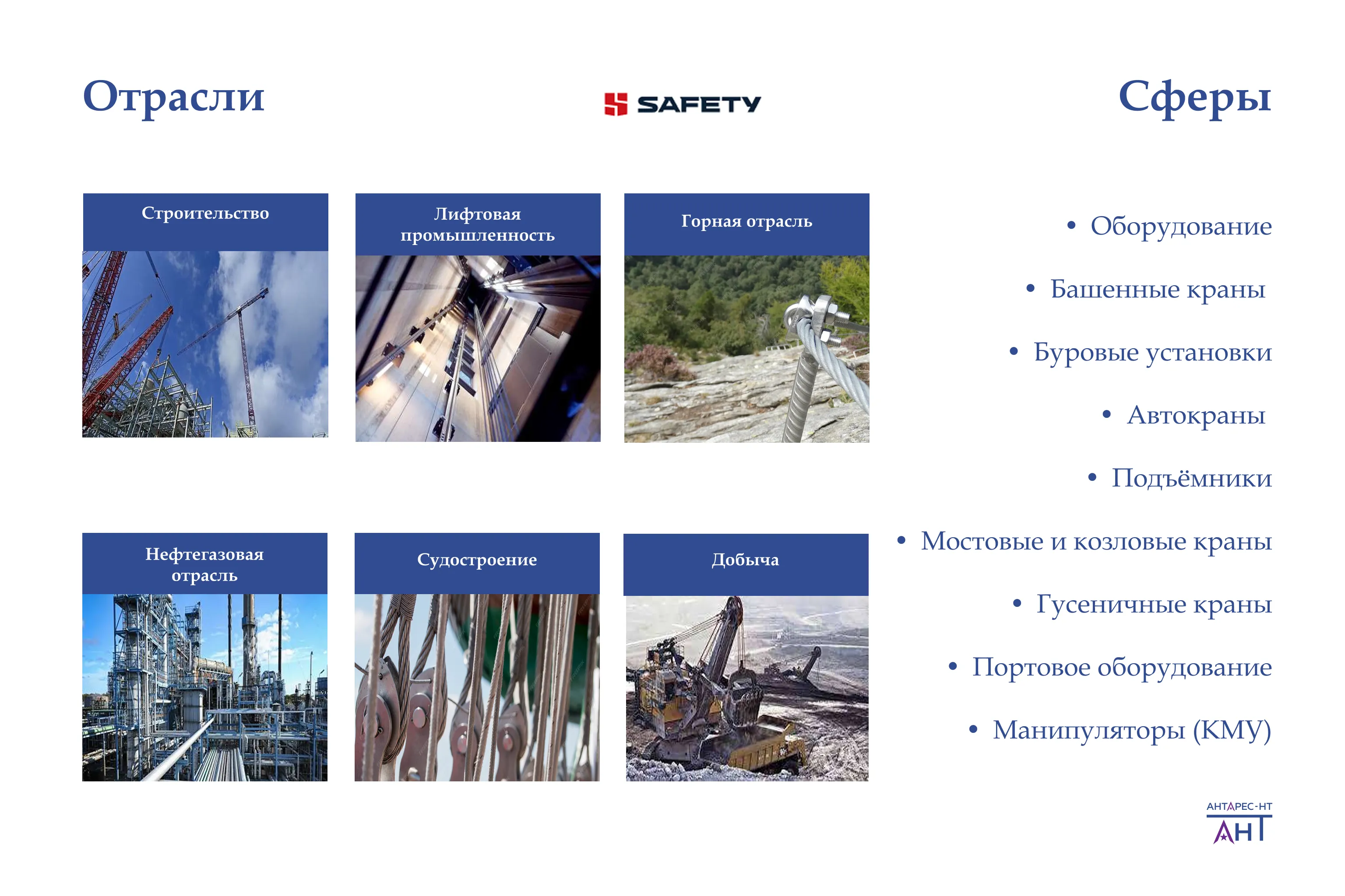 Где применяют канаты SAFETY